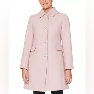 Kate Spade Light Pink Single-Breasted Reefer Coat